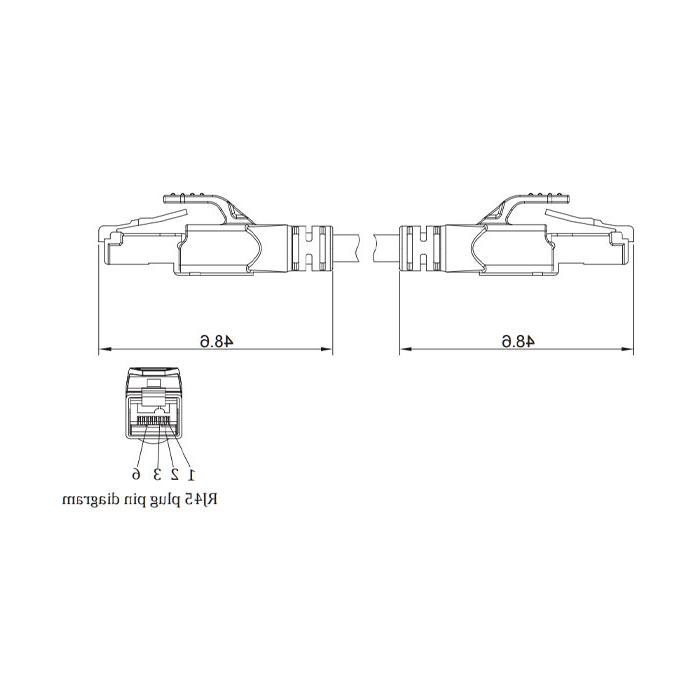 RJ45/RJ45、Dual end pre cast  PUR flexible cable、With shielding 、Green sheath、0C4181-XXX