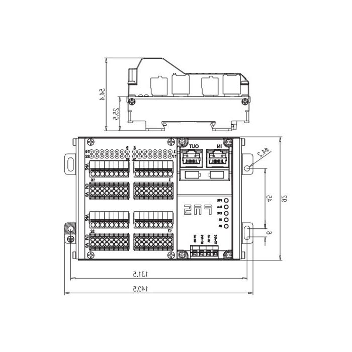 PROFINET protocol、32DI、PNP、RJ45 network port、IP20 remote module、009A34